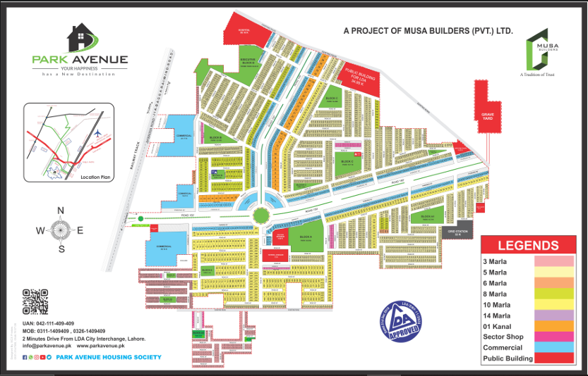 Park Avenue Society Master Map